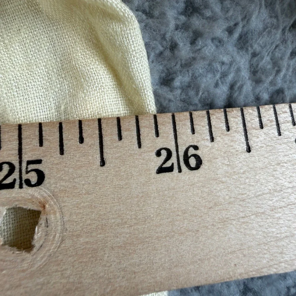 Everlane Shirt Mens 16 Yellow 100% Linen Button Down Long Sleeve Casual - Picture 6 of 9
